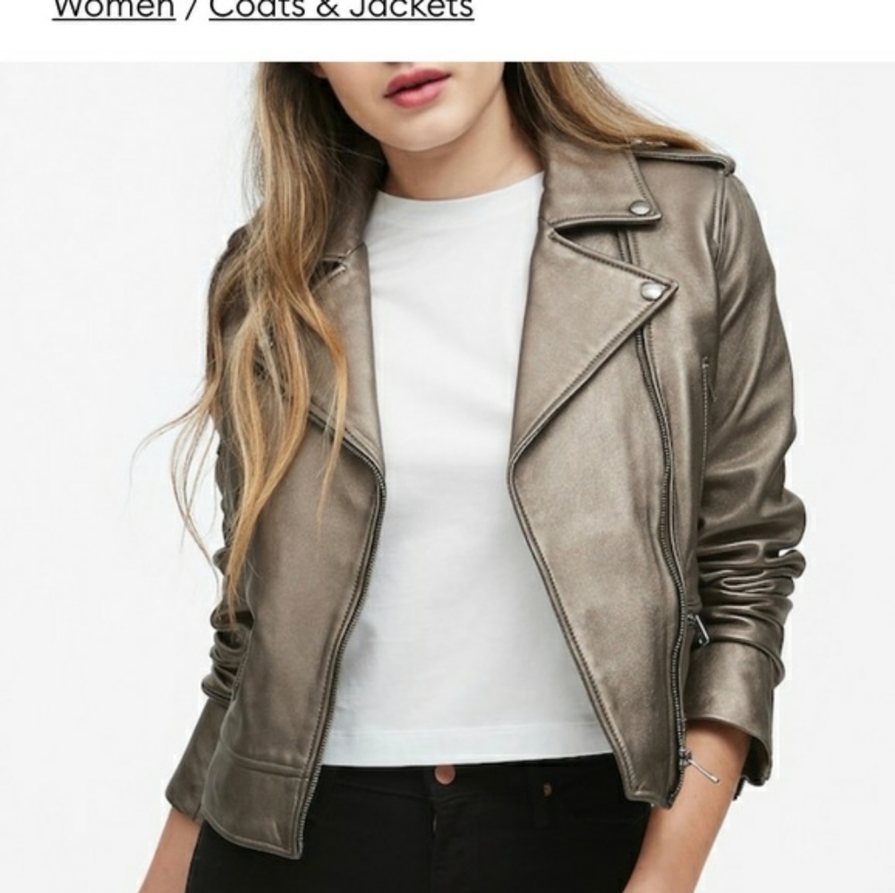 Metallic Moto Jacket